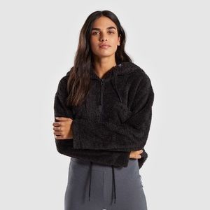 Gymshark fuzzy cropped jacket